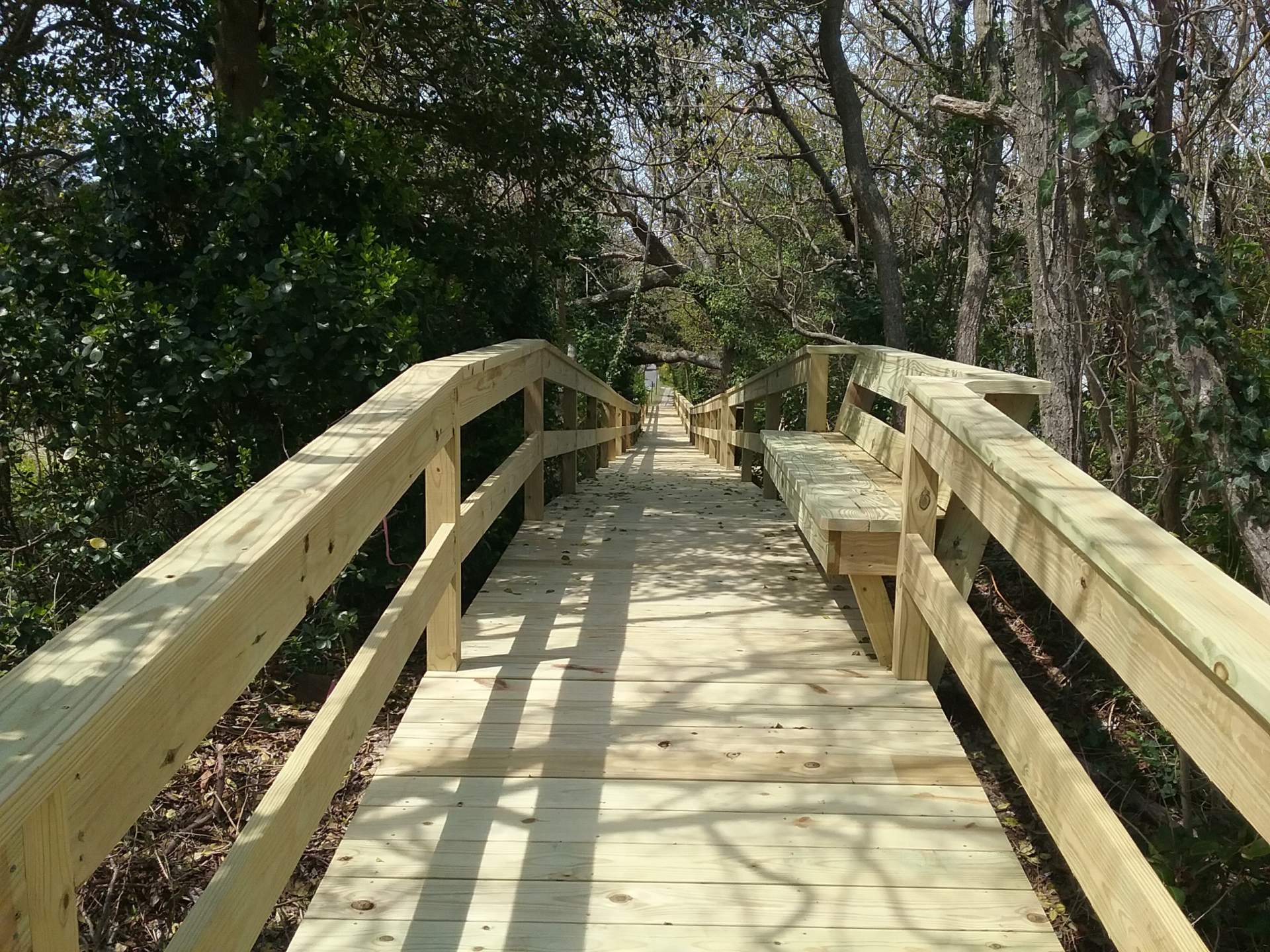 Cotton Patch Hills beach walkway  