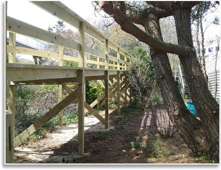 Beach Walkway Construction