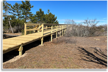 The Chancellery-Indian Beach walkway leading to dune crossover